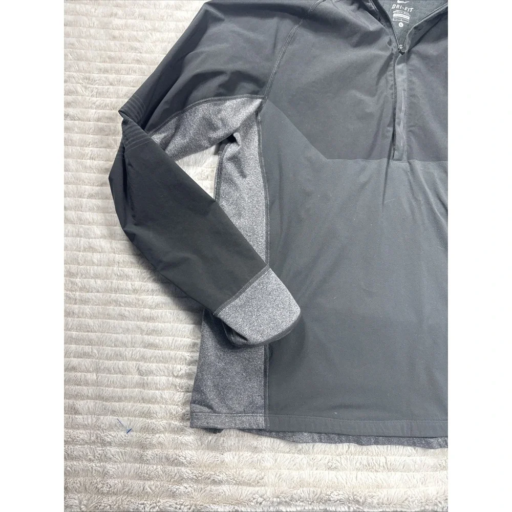 Nike Running Dri-FIT Women's Quarter Zip Pullover Black Reflective Large Thermal